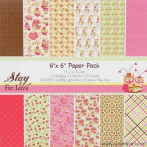 Stay for Love Paper Pack 6 by 6