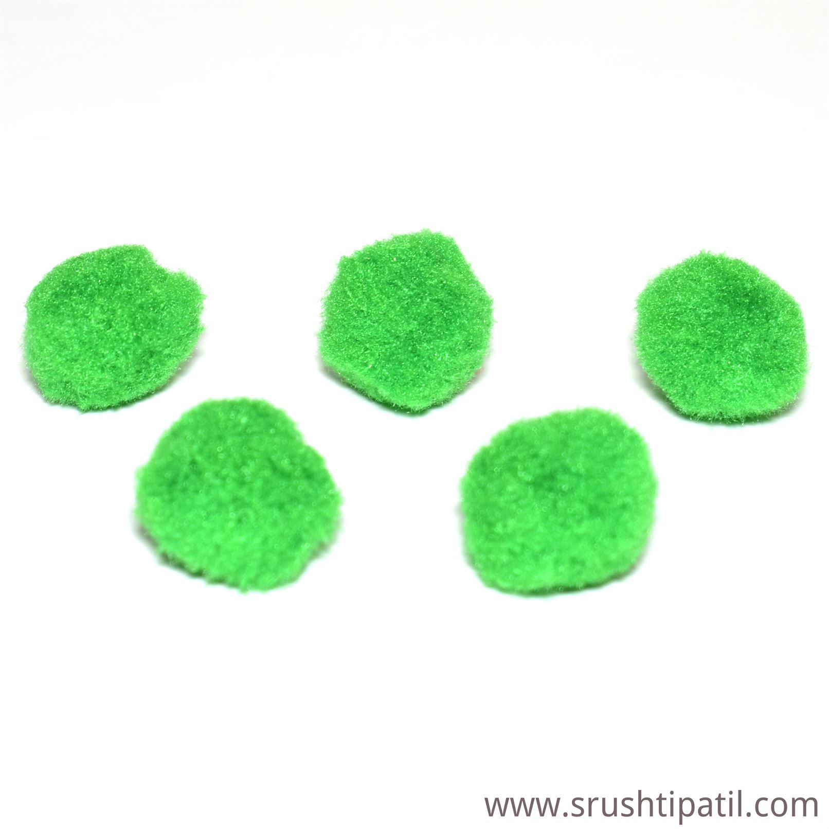 green pom poms