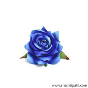 Blue Fabric Rose
