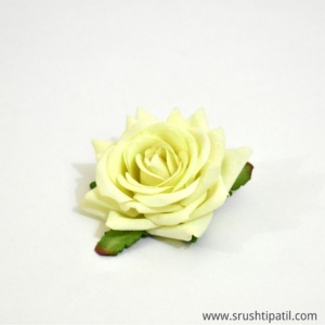 White Fabric Rose