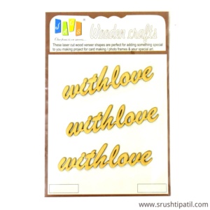 With Love MDF Cutout