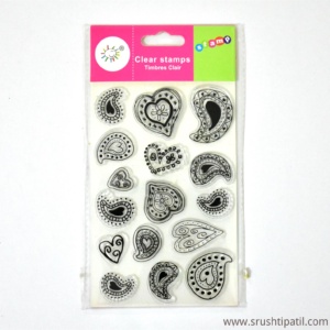 Design Hearts Clear Stamps