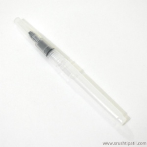 White Refillable Water Brush Pen
