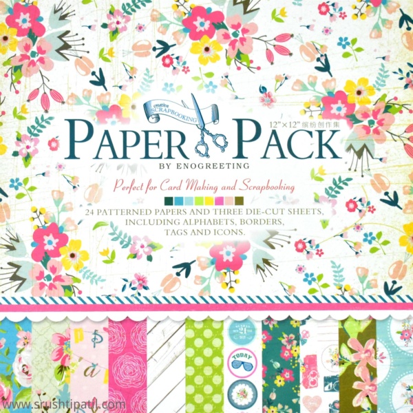 Eno Greeting Sweet Life Paper Pack 12 by 12 (PS005 Design 05)