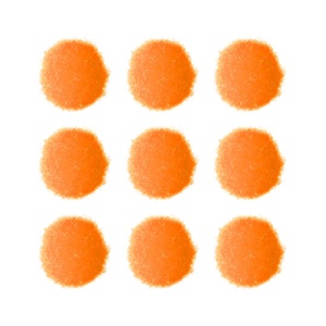 Orange Pom Pom Balls (3cm)