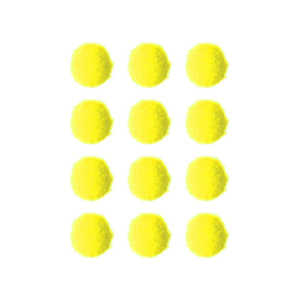 Yellow Pom Pom Balls (2cm)