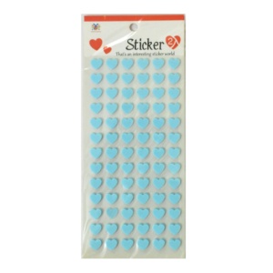 Blue Heart Foam Stickers – 2 Sheets