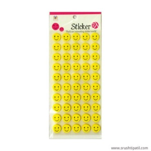 Happy Smiley Foam Stickers – 2 Sheets