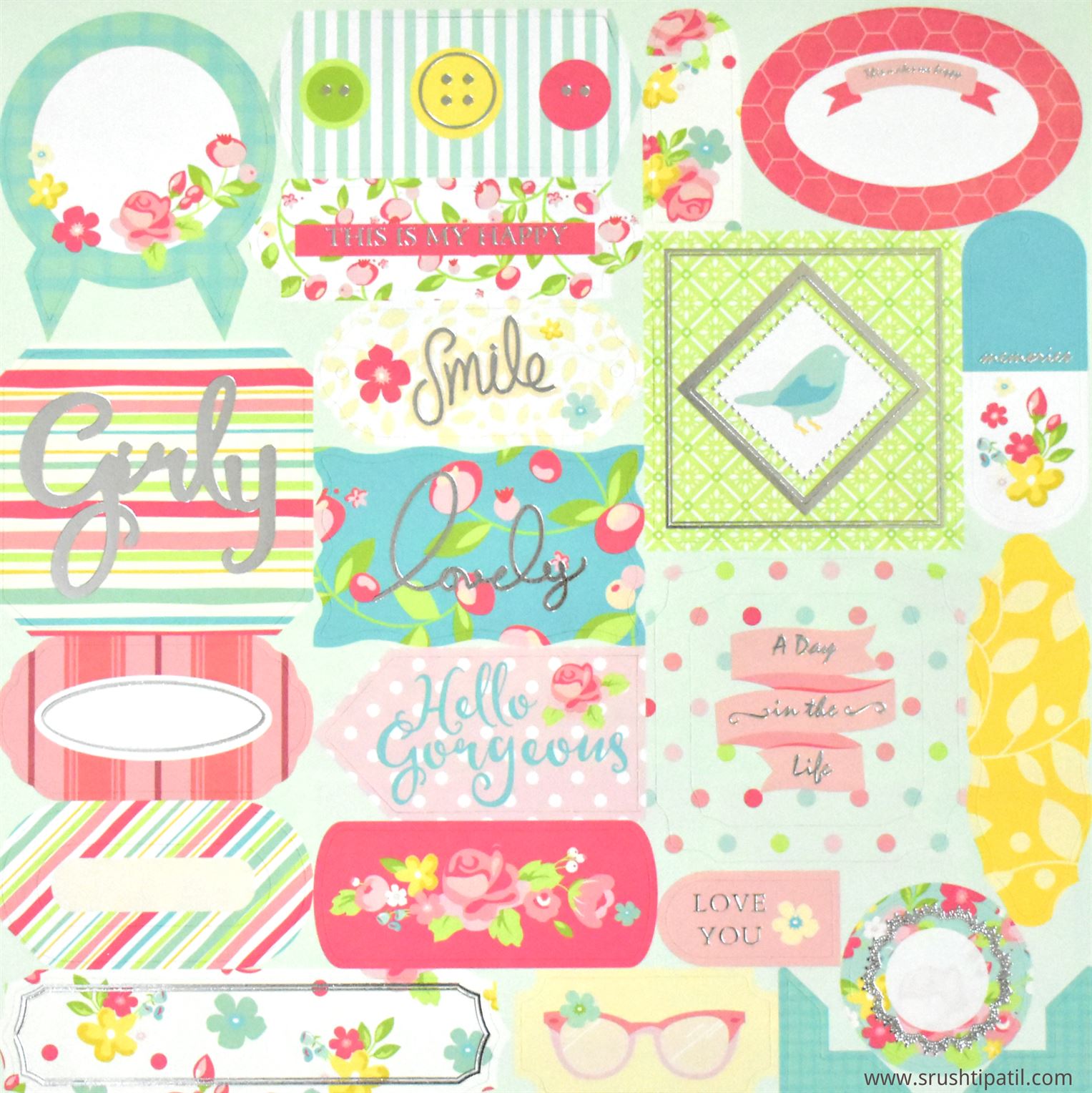 Girly Paper Pack 10 by 10 (PP002) – Srushti Patil