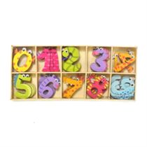 Colorful Wooden Numbers