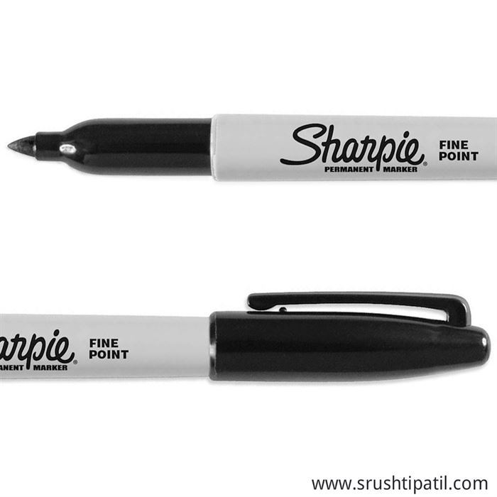 Black Sharpie Marker – Srushti Patil