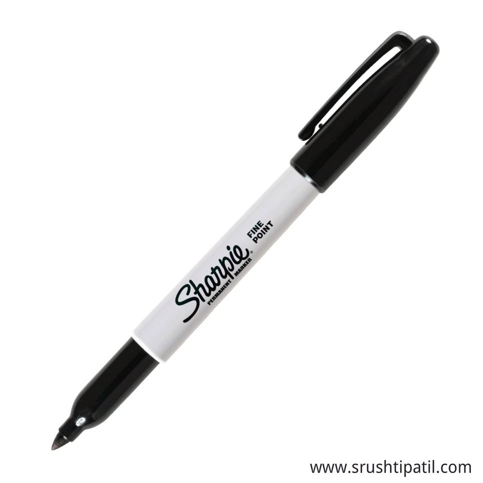 Black Sharpie Marker – Srushti Patil