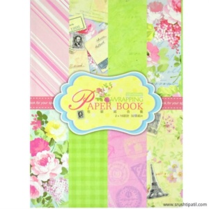 Bright Flowers Wrapping Paper Book