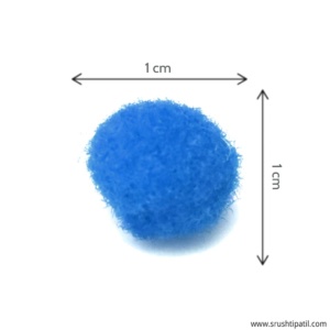 Light Blue Pom Pom Balls (1cm)