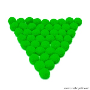 Light Green Pom Pom Balls (1cm)