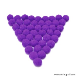Purple Pom Pom Balls (1cm)