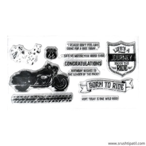 Born To Ride Clear Stamps