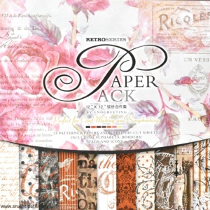 Retro Valentine Paper Pack 12 by 12 (PS012)