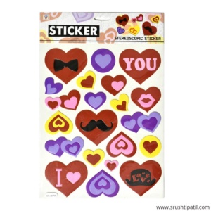Valentine Hearts Sticker