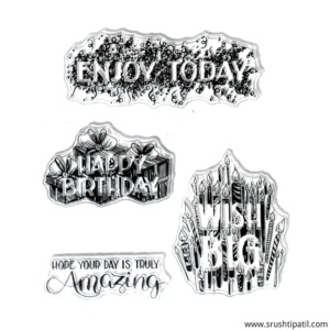 Wish Big Birthday Clear Stamps