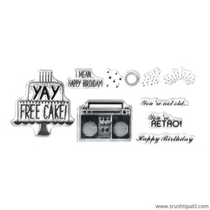 You’re Retro Birthday Clear Stamps