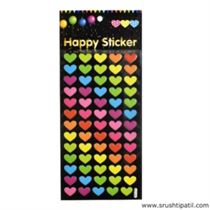 Multi Color Heart Stickers