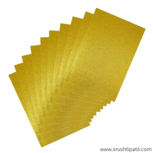 A4 Gold Glitter Foam Sheet