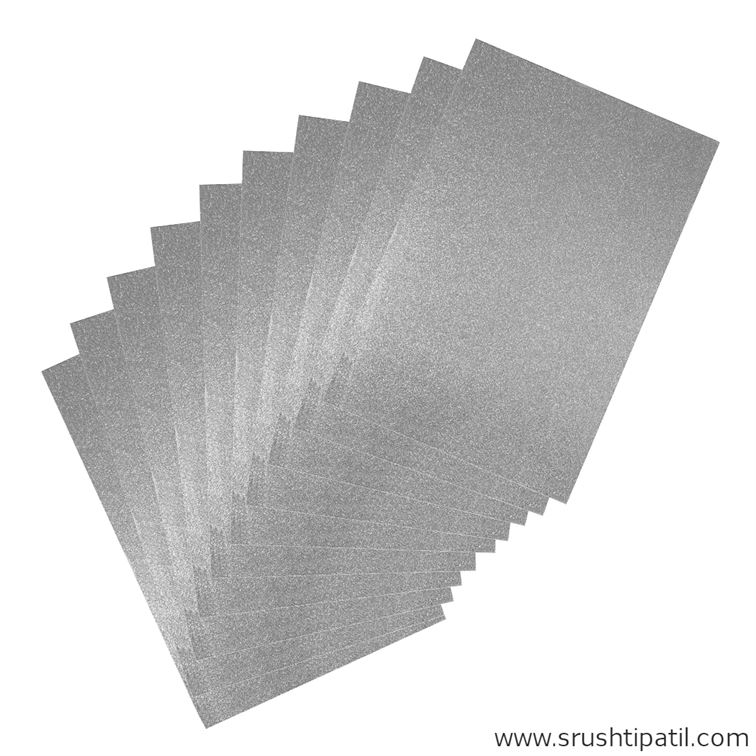 A4 Glitter Foam Sheet with Sticker – Srushti Patil