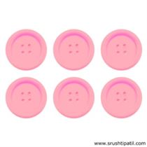 Big Button – Baby Pink (6 Pcs)