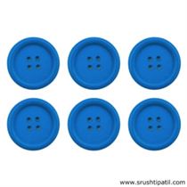 Big Button – Blue (6 Pcs)