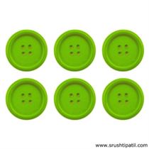 Big Button – Light Green (6 Pcs)