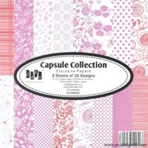 Capsule Collection Paper Pack 6 by 6 (Pink)