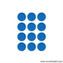 Small Button – Blue (12 Pcs)