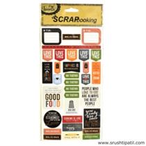 Delicious Cooking Paper Stickers and Quotes