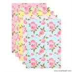 10 Sheets of A4 Size Flower Design Paper (5 Colors)