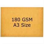 Golden Brown Cardstock A3 size, 180 GSM (20 Sheets)