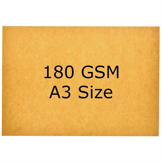 Golden Brown Cardstock A3 size, 180 GSM (20 Sheets) – Srushti Patil