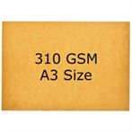 Golden Brown Cardstock A3 size, 310 GSM (20 Sheets)