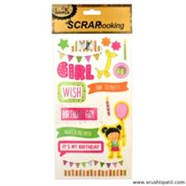Happy Birthday – Girl Paper Sticker