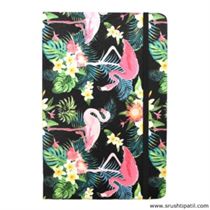 Diary – Floral Swan Design (Black) A5