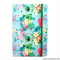 Diary – Floral Swan Design (Sky Blue) A5