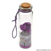 Message Bottle – Purple Rose