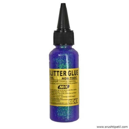 Glitter Glue - Neon Dark Blue 50ml