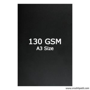 Black Cardstock A3 size 130 GSM (20 Sheets)