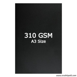 Black Cardstock A3 size 310 GSM (20 Sheets)