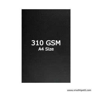 Black Cardstock A4 size, 310 GSM (20 Sheets)