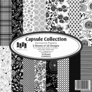 Capsule Collection Paper Pack 6 by 6 (Black)
