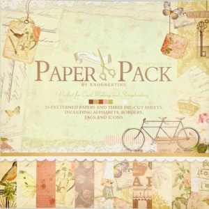 Eno Greeting Butterfly Paper Pack 12 by 12 (PS006)