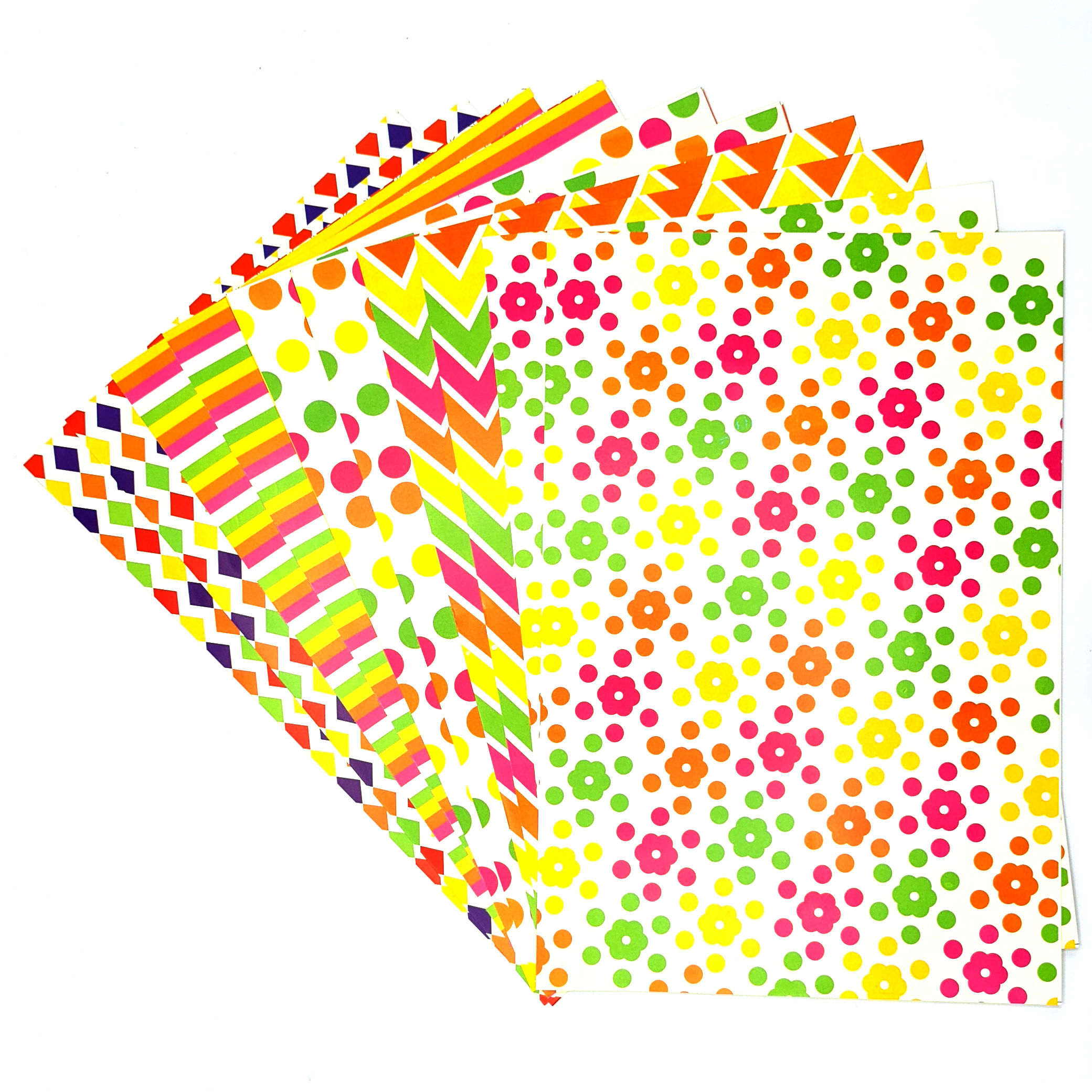 10 Sheets of A4 Size Colorful Design Paper (5 Patterns)