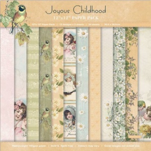 Joyous Childhood Paper Pack 12 by 12
